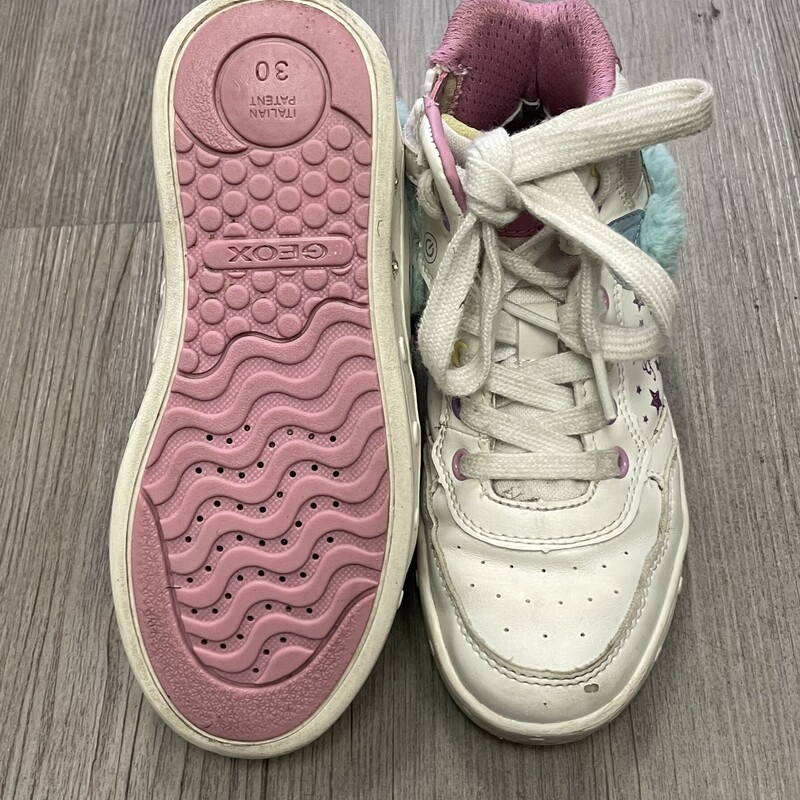 Geox Lights Up Unicorn Hightop , Multi, Size: 12Y<br />
Tiny Scuffed Front