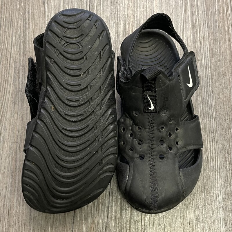 Nike Sunray  Sandals, Black, Size: 7T